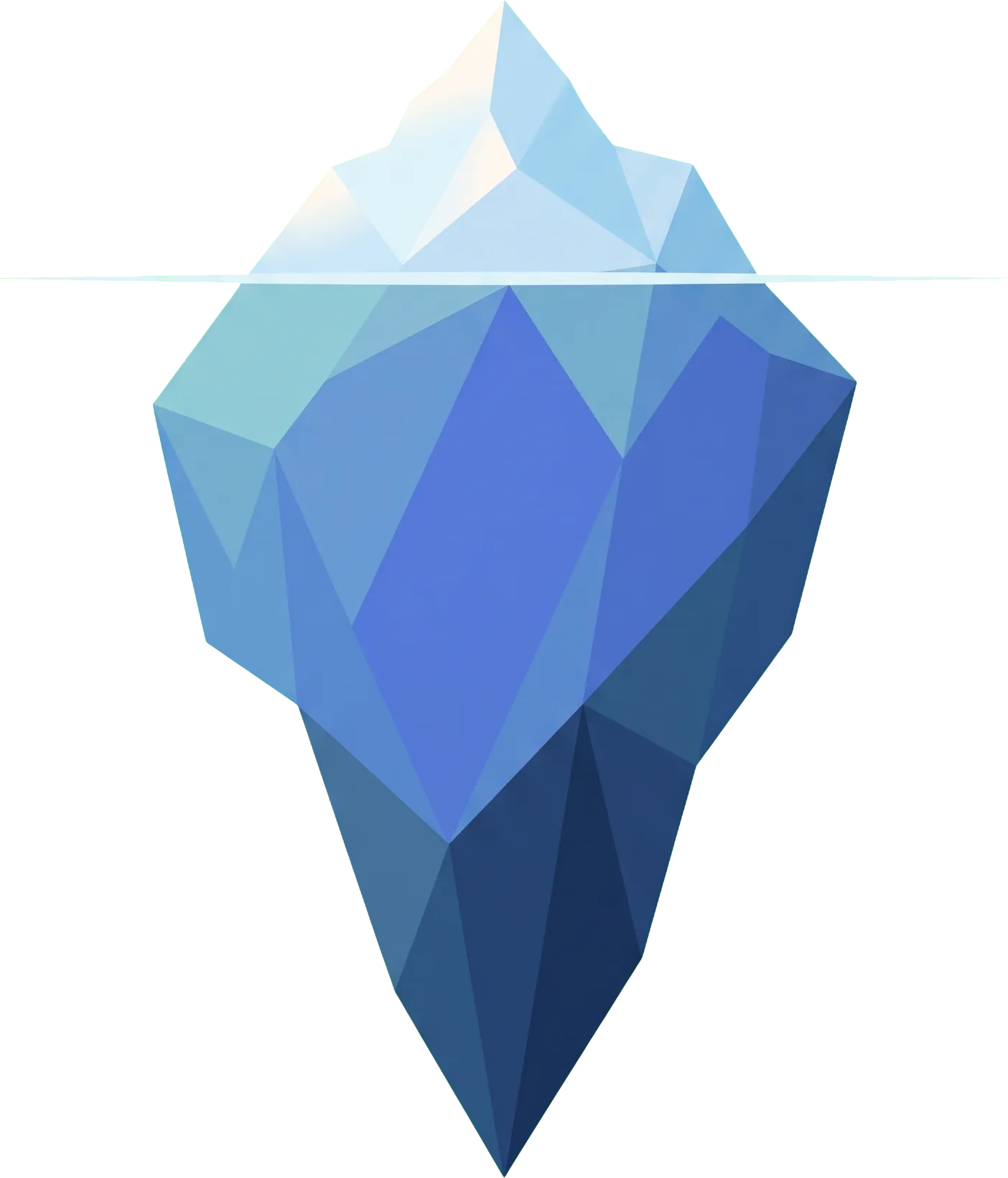An automated scan only sees the tip of the iceberg; the AI-specific failures hide below the surface.