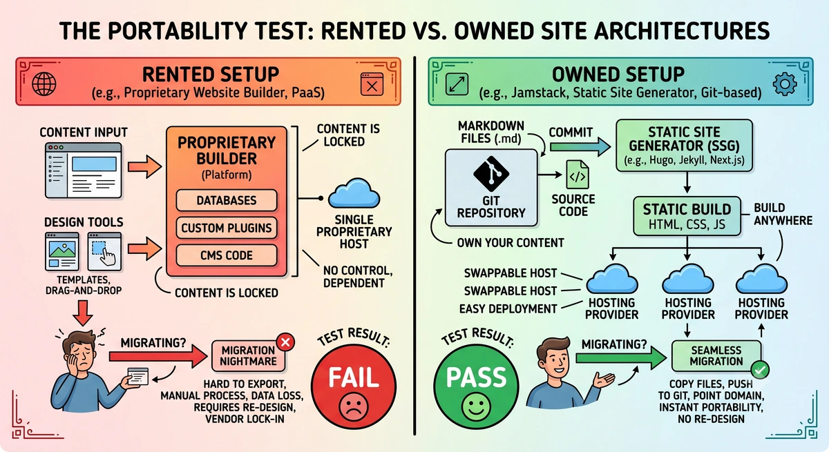 Owned vs rented diagram