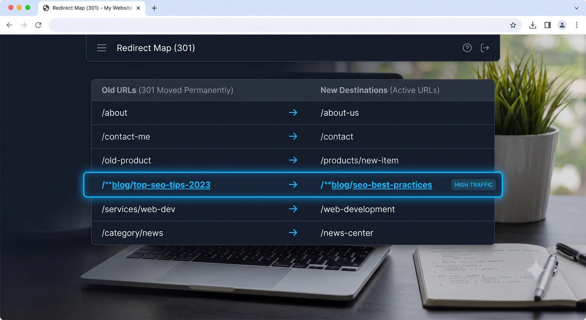 Redirect highlight