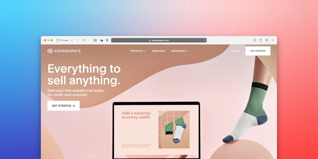 squarespace screenshot