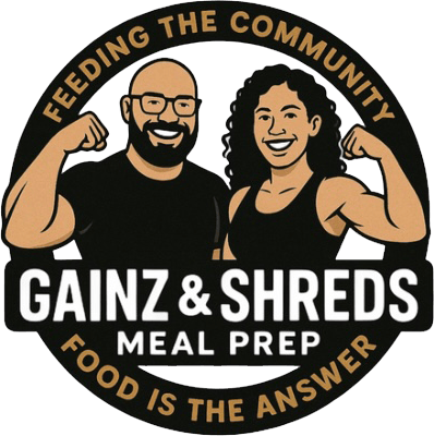 Gainz and Shreds Meal Prep logo