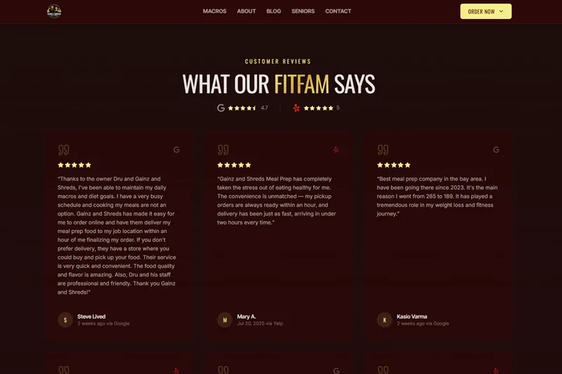 Live Google Reviews widget rebuilt to match the prior feature